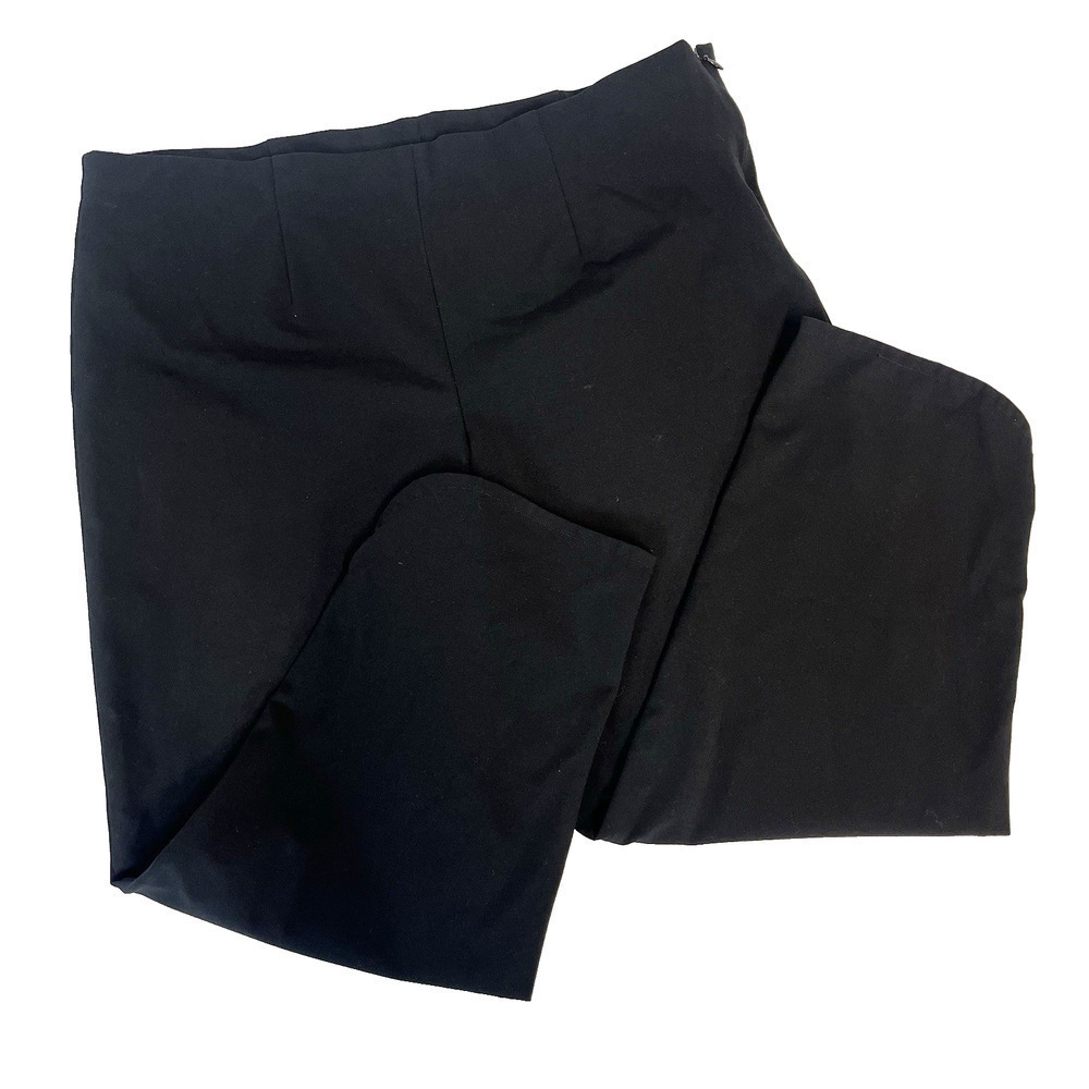 Ming Wang Trouser Pants size Large Black Stretch Casual Career Capri